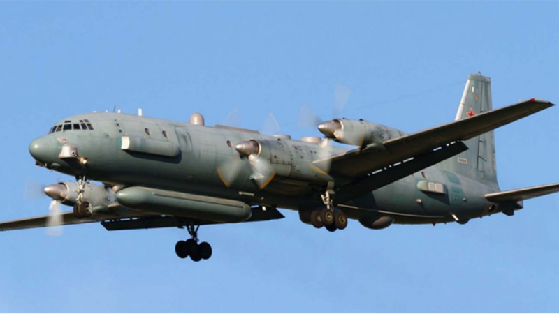 Das russische Flugzeug stört das Luftraum von Poland über den baltischen Syment. 